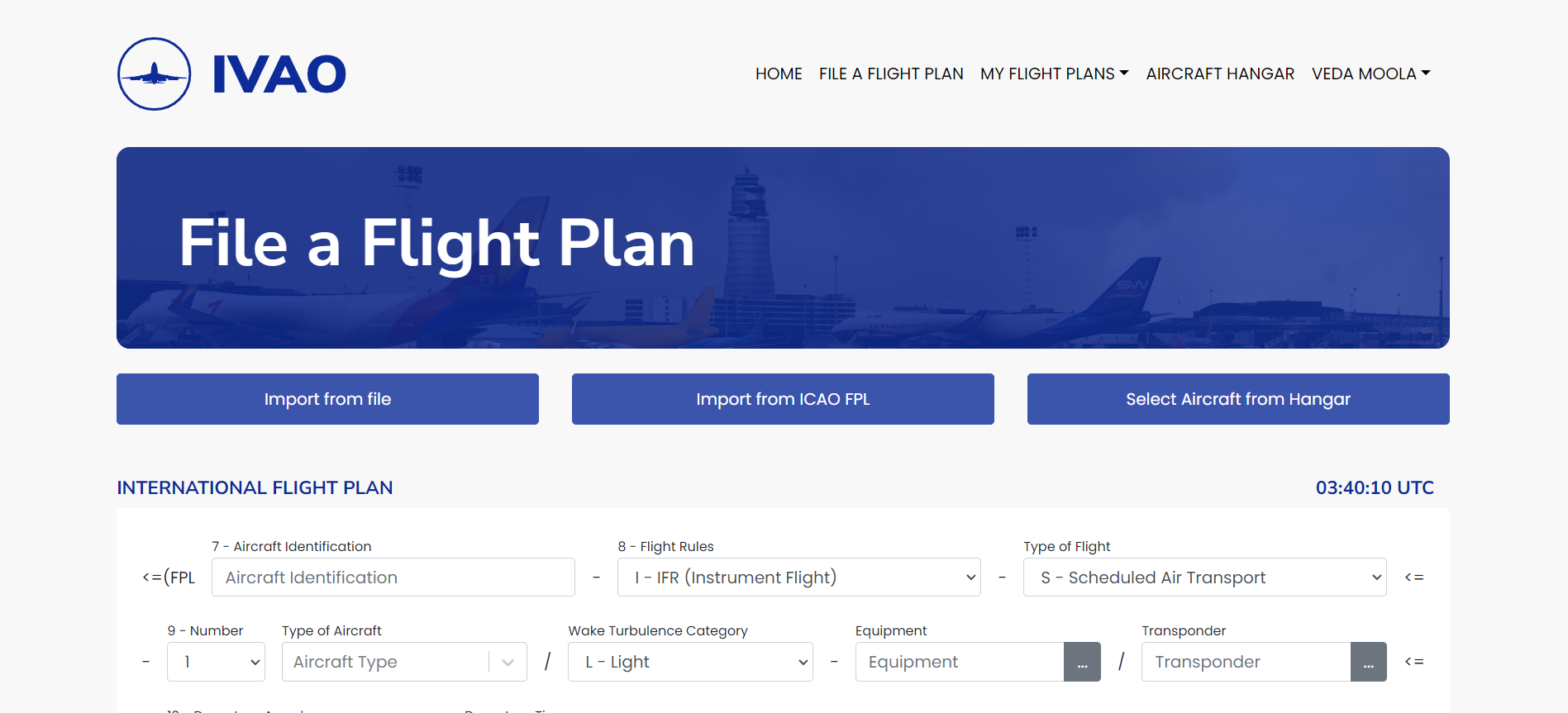 Flight Plan System